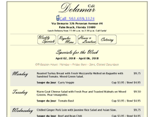 Tablet Screenshot of cafedelamar.com